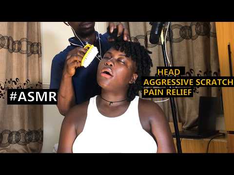 ASMR: AGGRESSIVE HEAD SCRATCH MASSAGE WITH DIFFERENT TOOLS FOR RELAXATION & SLEEP RELIEF
