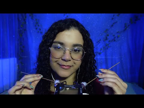 ASMR Intenso no TASCAM l Brush l mouth sounds...