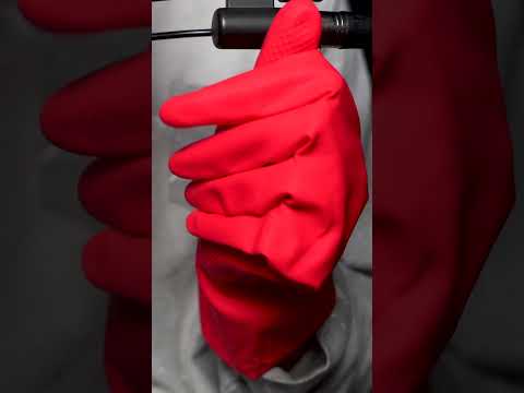 ASMR - Red Dishwashing Gloves (1)