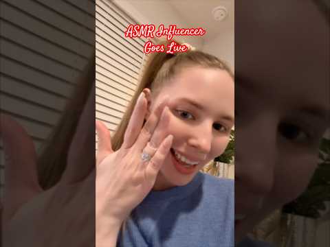 ASMR Influencer Goes Live 💫 #asmrvideos #asmrsound #asmrroleplay #shorts #tinglesasmr #asmr