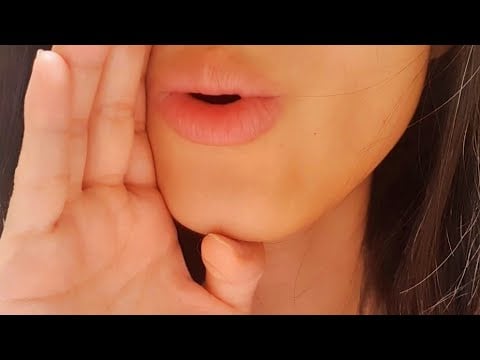 ASMR 20+min Ear Blowing 💙 heartbeat, breathing, kiss, mouth sound, close to mic, ear attention, deep