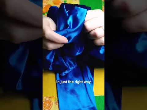 Magic Satin Scarf #asmr #satin #gloves #asmrlikeasandbox