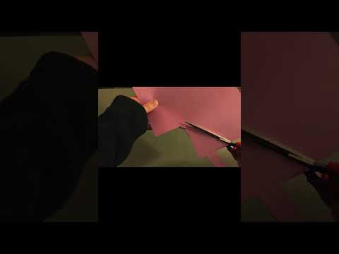 Purple Paper Cutting ASMR ✂️ Colorful Paper Scissors Sounds | Sleep & Relaxation No Talking