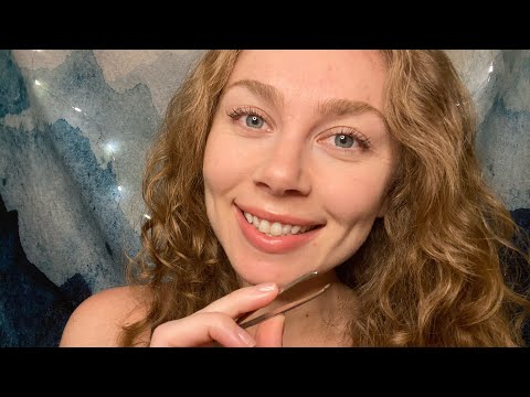 ASMR Plucking & Brushing Your Eyebrows Roleplay