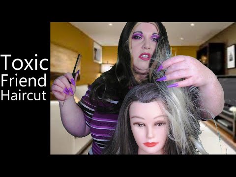 ASMR Toxic Friend Cuts Your Hair | B*tchy, Rude Hairdresser Roleplay
