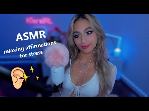 ASMR |💖positive affirmations & encouragement💖~ stress management for anxiety, burnout, or depression