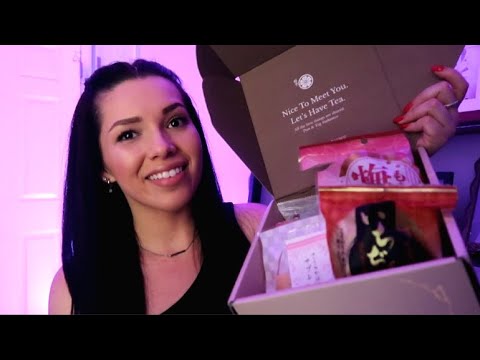 ASMR - Japanese Snack Box Unboxing & Tasting