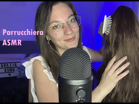 Parrucchiera ti sistema e taglia i capelli (ASMR ITA) HAIRCUT&BRUSHING