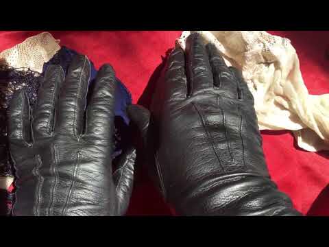 LEATHER GLOVES & SHINY STOCKINGS  🖤  [[ASMR]]