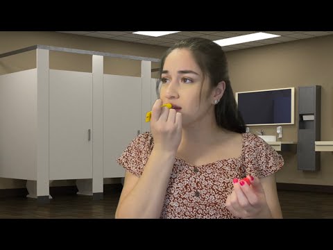 Friend Does Your Makeup While Skipping Class ~ ASMR Role-Play ~RP Makeup Rummaging and Soft Whispers