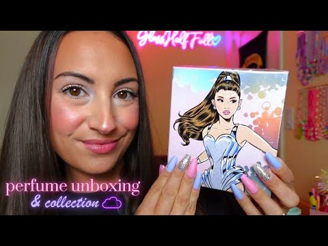 ASMR Ariana Grande Perfume Unboxing ☁️ (+Fragrance Collection)