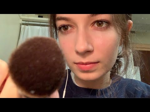 ASMR friend does your makeup (soft spoken, very lofi roleplay)