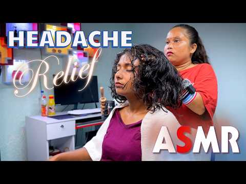Indian Girl Receive Intense Headache & Insomnia Relief Head Temple Massage ASMR for Deep Sleep: Shin