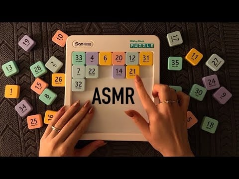 😴ASMR - The IMPOSSIBLE creamy sliding Puzzle and Clicky Whispers