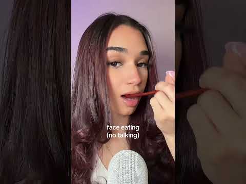 just a little scoop 😋 #asmr #faceeating #tingles #mouthsounds