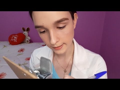 ASMR MARCANDO CONSULTA MÉDICA PARA VOCÊ PELO SUS