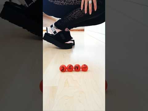 I squish them - cherry tomato #crush #legs #foot #shorts #shoes #asmr #socks