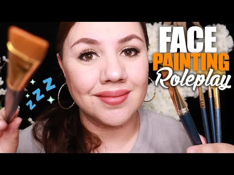 ASMR A VERY Detailed FACIAL Painting Roleplay 🎨 Latina Accent Whispers