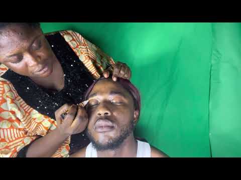 ASMR✨WHISPER AND GUM HAIR PLAY ON MY CLIENT, SCRATCHING, TREATMENT, WIG INSTALLATION, MAKE UP