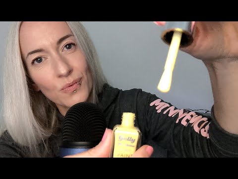 ASMR - Birthday Gift Show and Tell | Whisper Ramble | Tapping, Hand & Mouth Sounds