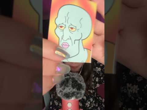 ASMR Spit Painting You into Handsome Squidward #spitpainting #asmrtingles #fy