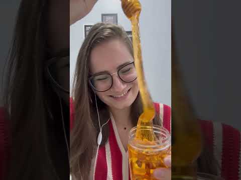 ASMR com Honey Slime 🐝🍯 #asmr #shorts