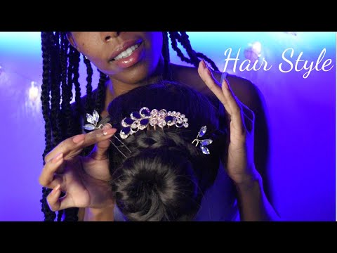 ASMR Realistic Hair Styling, Hair Brushing & scalp massage💆