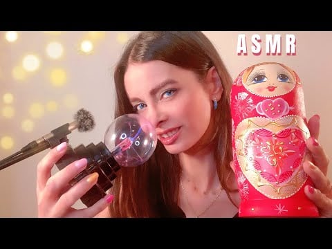 ✨ ASMR con Matrioskas, Libros y Bola de Plasma | Sonidos Hipnóticos para Relajarte y Dormir