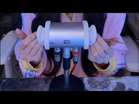 Sleep-Inducing ASMR: Goose Feather, Ponytail Silk & Powder Puff Deep Ear Cleaning / 2Hr (No Talking)