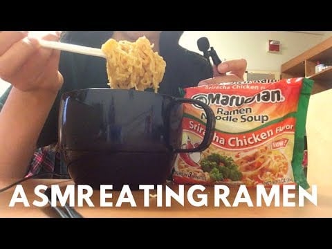 ASMR EATING RAMEN NOODLES (Chewing/Mouth Sounds)