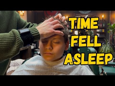 ASMR Massage No Talking | The Young Client Who Fell Asleep