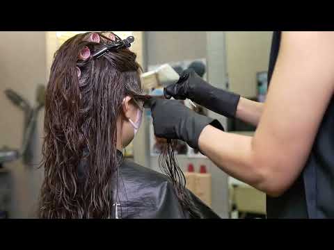 미용실 ASMR 악성곱슬모(축모) 매직펴는방법 ?  Curly malignant hair (curly hair)/Korean beauty salon
