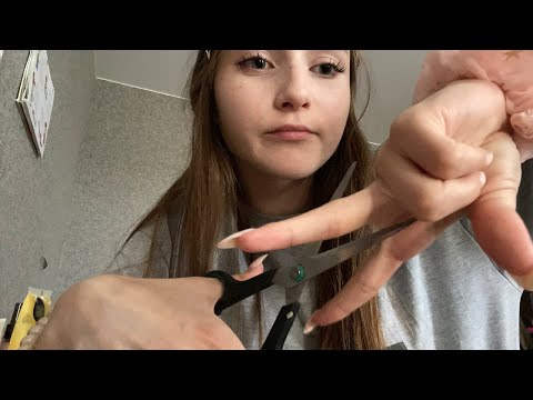 АСМР Чистка лица Слюнкой + Быстрая стрижка ГрЯзНоМу ДоМоВёНкУ