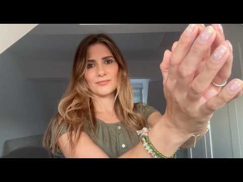 ASMR Reiki Hand Movements + Mouth Sounds for Deep Sleep (Aura Cleansing) 