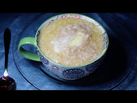 Buttery Creamy Oatmeal ASMR eating Sounds