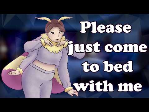 {Asmr} Moth girlfriend cuddles you to sleep [hair stroking] [comfort] [pleading] [fuzzy cuddles]