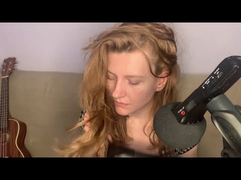 Drying and Brushing my Hair ASMR