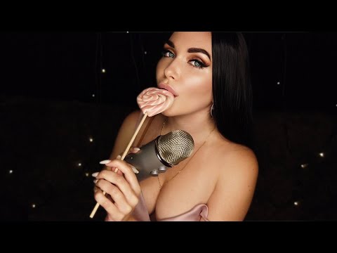 ASMR Lollipop Licking 🍭 Intense Mouth Sounds