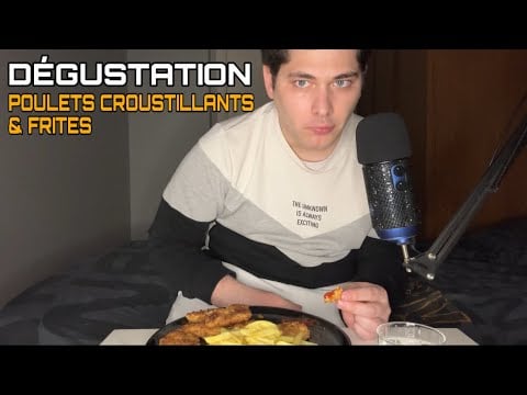 ASMR Français : DÉGUSTATION POULET CROUSTILLANT & FRITES