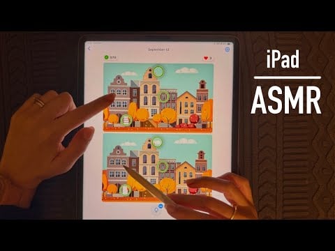 ASMR Spot The Difference iPad Challenge 🔍 Clicky Whispers That’ll Tingle Your Brain