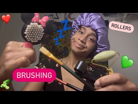 ASMR - Brushing & Rollers (Liz)