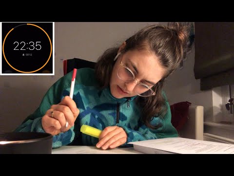 ASMR Pomodoro Study with me