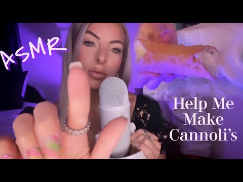 ASME BAKE WITH ME | Making Cannolis | Tarot Card Reading | Lofi ASMR (Close Clicky Whisper)