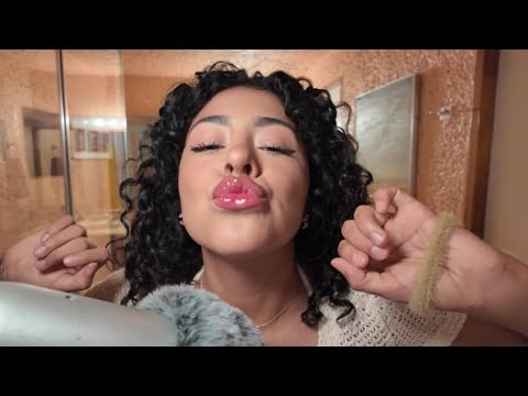 ASMR / PROBÁNDOME LABIALES & BESITOS 💋