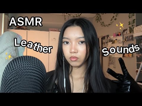 ASMR| Leather Sounds (Tapping/Scratching)