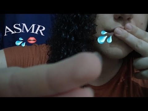 ASMR | Spit Painting + Beijos: Sons de Boca 👄💦👅