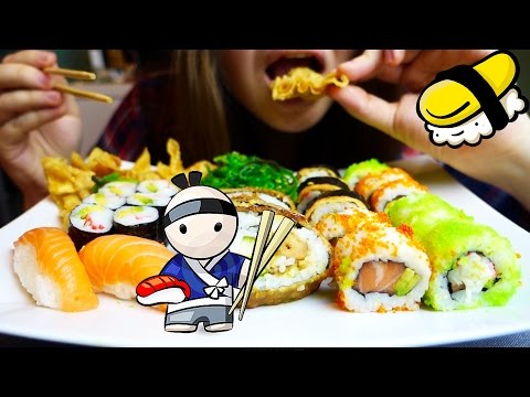 ASMR Sushi Eating Sounds