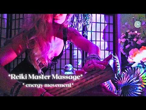 ASMR Reiki Master Massage 🌧️✨ Deep Energetic Movement & Rainstick Healing | Hands-On Energy Cleanse
