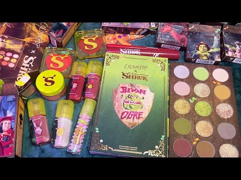ASMR Shrek Makeup Haul (Whispered, ColourPop Haul)