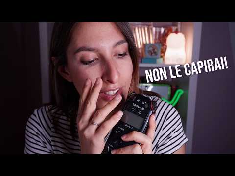 RIPETO PAROLE RILASSANTI IN INAUDIBLE 😴 ASMR ita